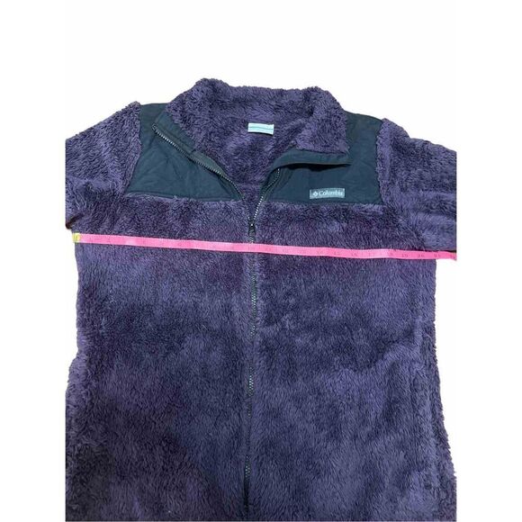 Columbia purple Sherpa full zip winter pass fleece size medium - Picture 3 of 5